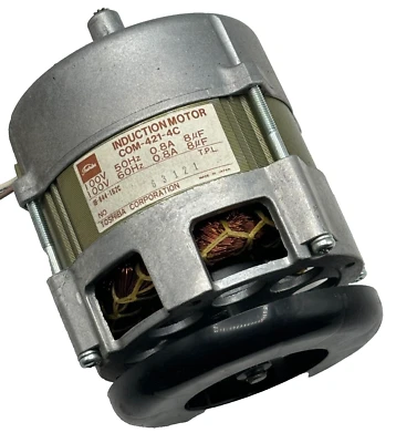 INDUCTION MOTOR COM-421-4C TOSHIBA CORPORATION COM4214C 50/60HZ 0.8A🔔 - Image 1 of 4