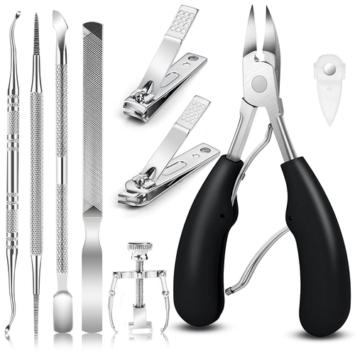 JTIEO 9 Pack Toenail Clippers, Ingrown Toenail Removal Kit, Heavy Duty Toe Nail - Picture 7 of 12