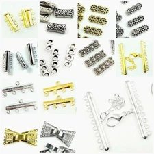 Multi Strand Clasp Jewelry Findings Jewelry Necklace Design Silver Gold Pewter