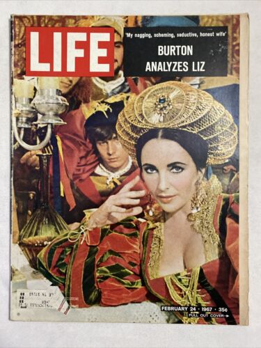 1967 February 24, Life Magazine, Burton Analyzes Liz (BM13) - Afbeelding 1 van 3