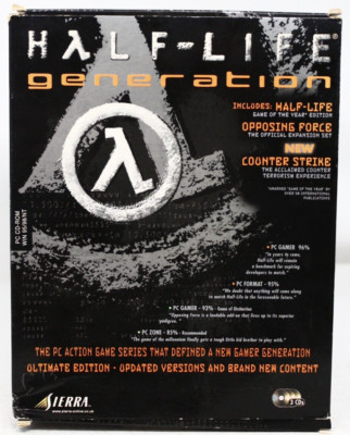 Half-life Generation Big Box PC Game  Game of Year Win 95 98