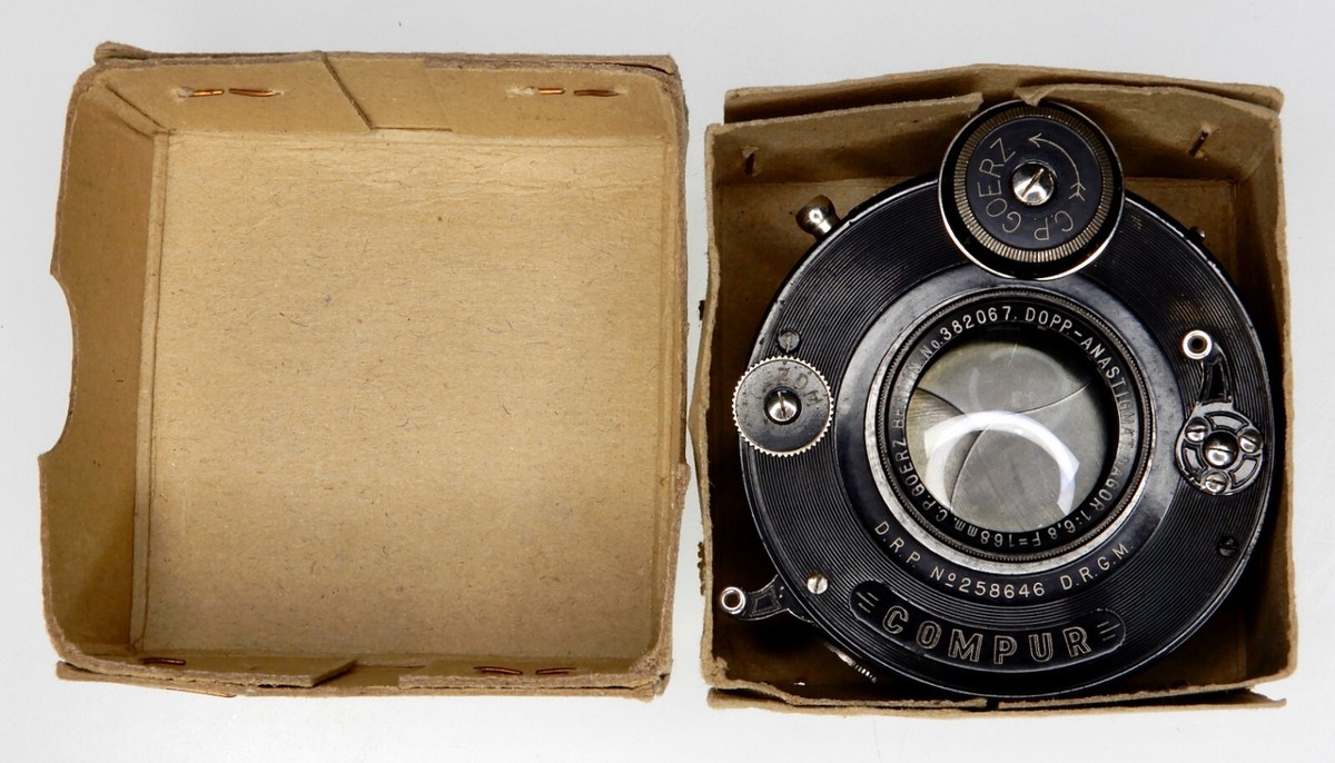 Goerz Berlin Dopp-Anastigmat 168mm f6.8 Dagor Compur shutter