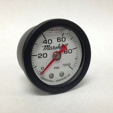 Marshall 1.5 Direct Mount Liquid Filled Fuel Pressure Gauge Cwb00100 Marshall 1.5 Direct Mount Liquid Filled Fuel Pressure Gauge Cwb00100