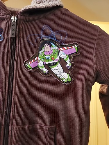 Buzz Lightyear Brown Hooded Zip-Up Jacket Size 6/7 Approximately - Picture 4 of 9