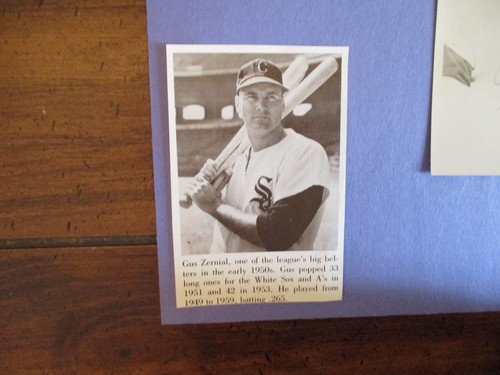 GUS ZERNIAL(Died-2011) Signed 3 x 5 Rowe Postcard w/8 x 11 Display w/Obit/Photo - Picture 4 of 8