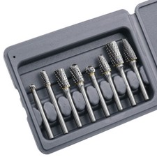 8 Pcs Carbide Rotary Dual Cut Burr Bit Set 6m...