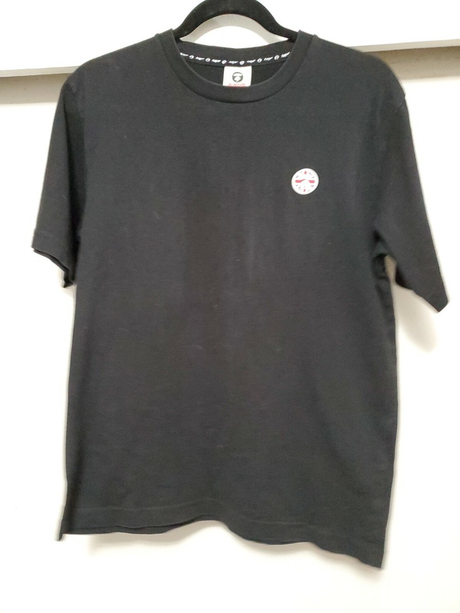 AAPE by A Bathing Ape LONDON/BRITAIN Solid Black Tee SZ