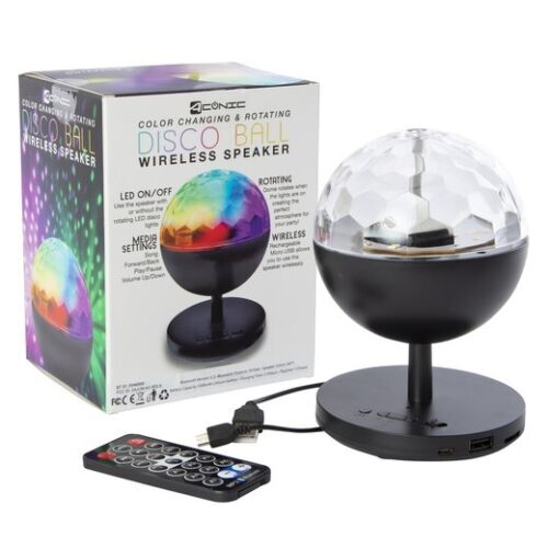 Disco Ball Party Lights, bluetooth Speaker Wth Remote, color-changing Strobe. - Picture 2 of 11