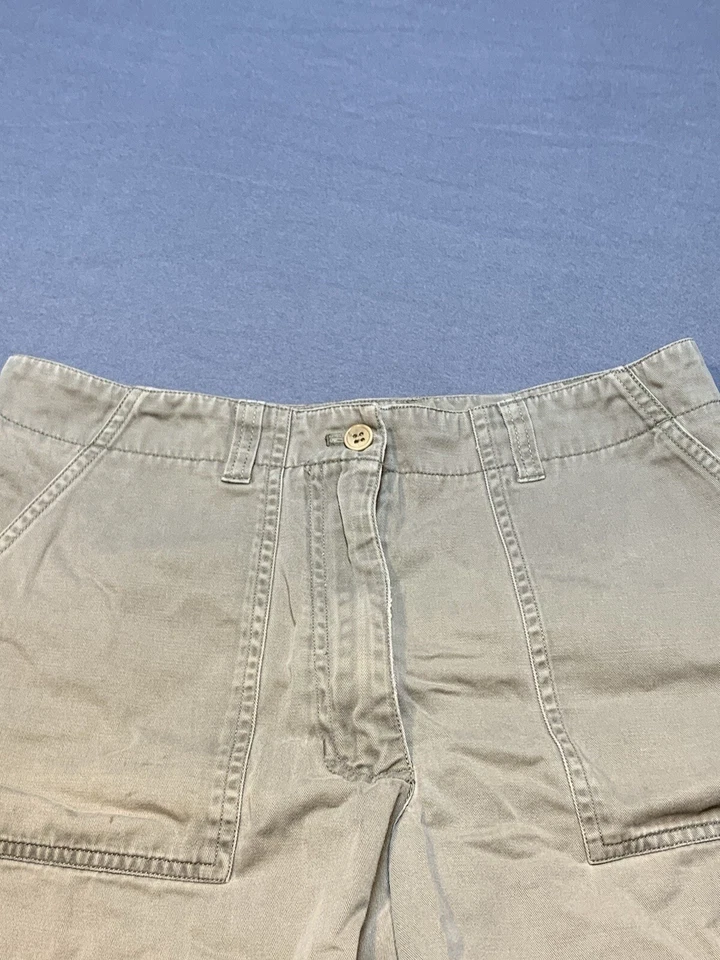 Женские повседневные шорты Jones New York 8 оливковый зеленый хлопок - Изображение 2 из 4