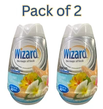 Wizard Solid Air Freshener 7.8oz, Ocean Blossom Scent, Pack of 2