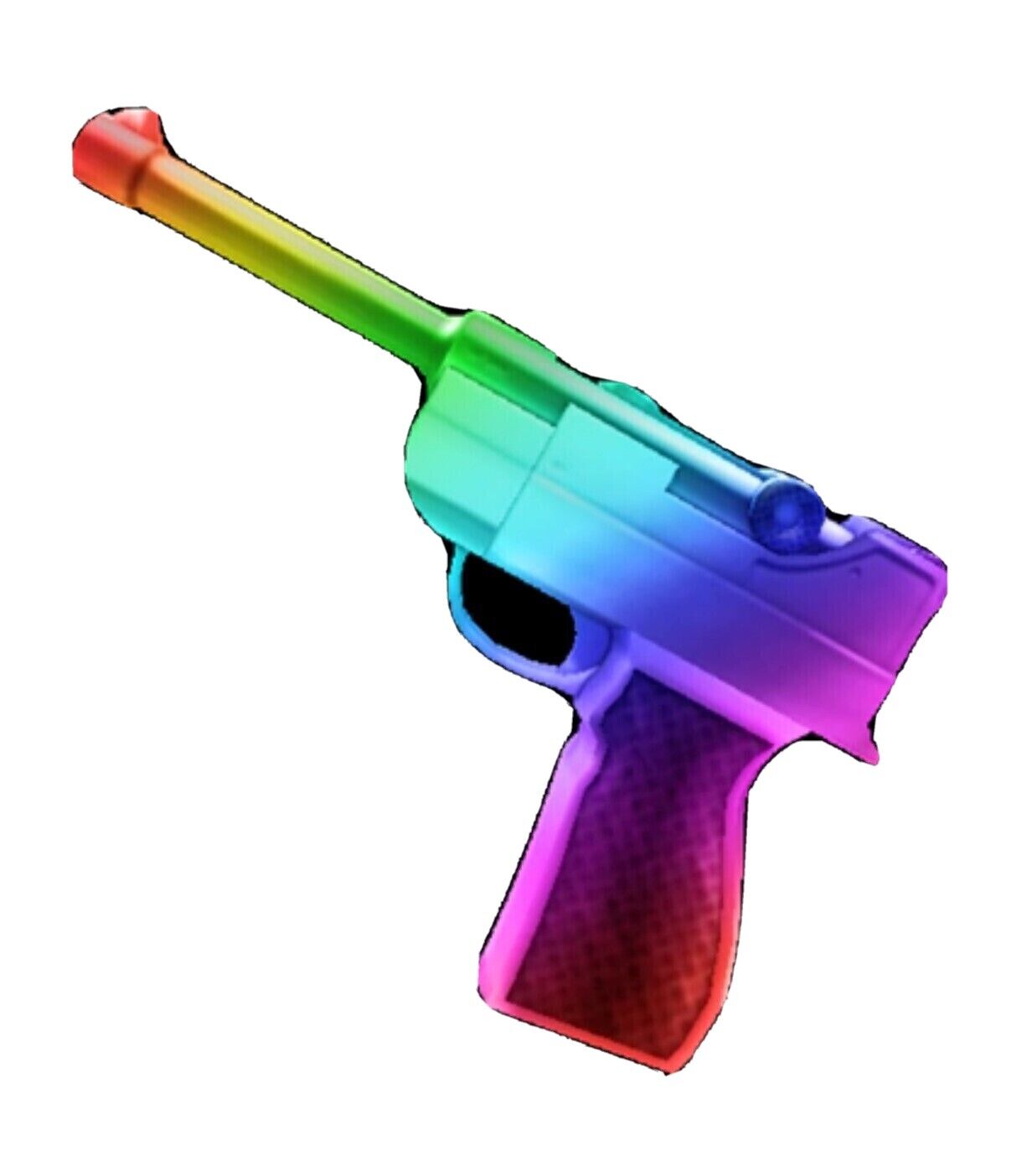 already done) i traded chroma laser and battle axe II for chroma luger and  this ghost gun. : r/MurderMystery2