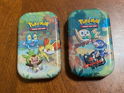 Pokemon Card TCG Trading Card Game: 2 EMPTY Celebrations Mini-Tins