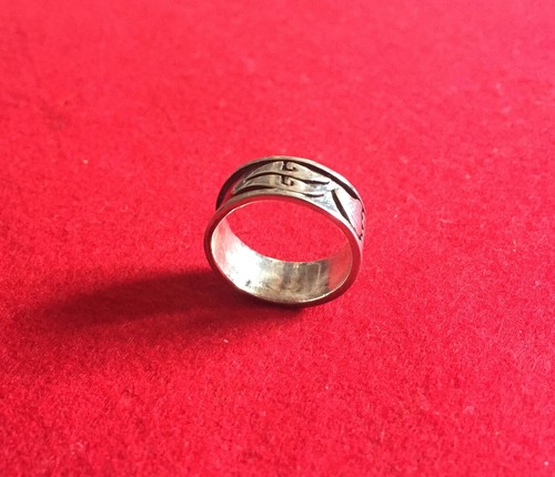 Ring mit Muster 925er Sterling Silber 59 (18,8 mm Ø) 6 Gramm - Bild 4 von 9