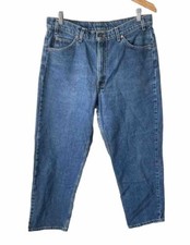 Vintage Levi's Orange Tab Jeans Measures 33 x 29 High Rise Mom Denim 90s Flaws