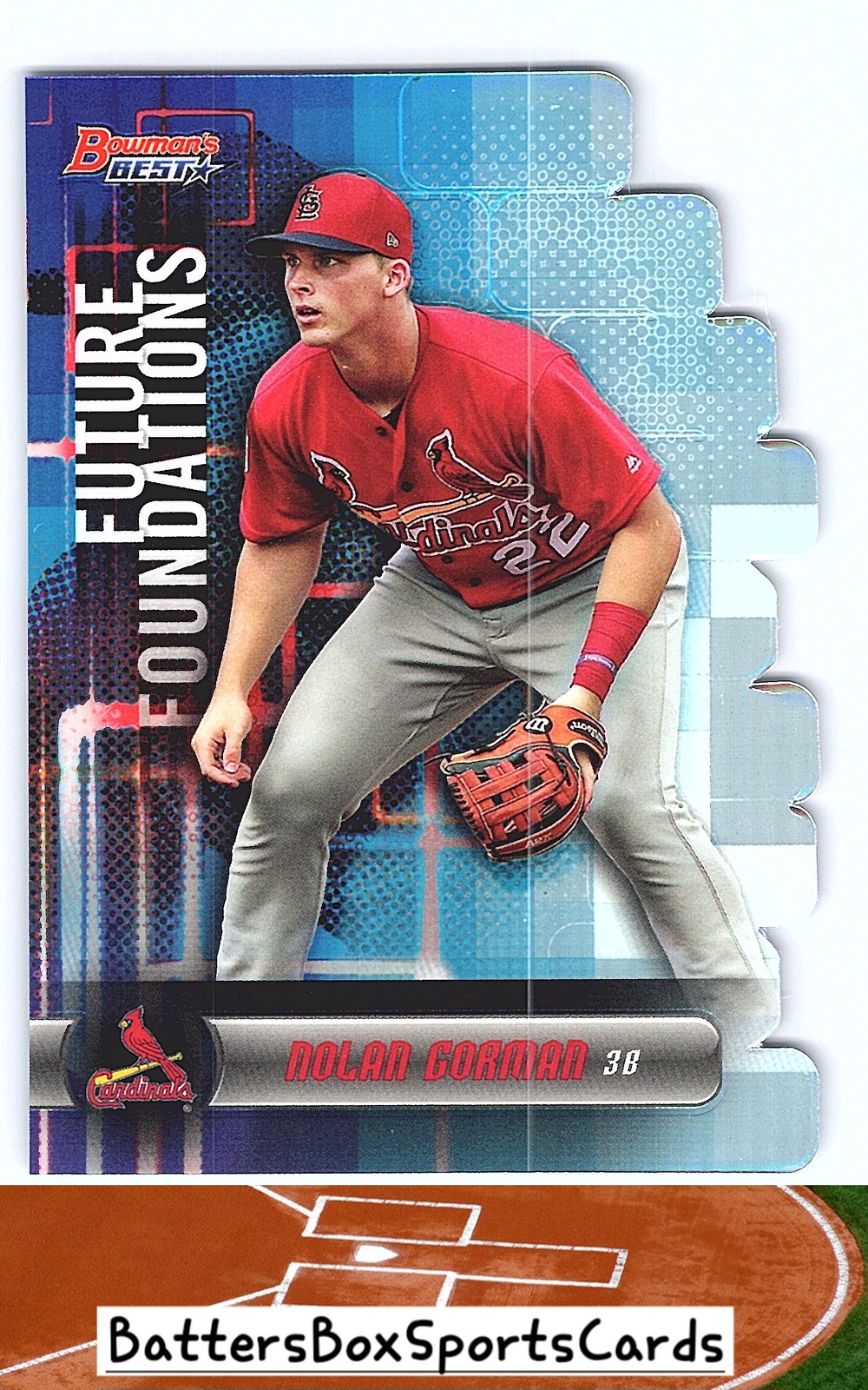2019 Bowman's Best #FF-NG Nolan Gorman Future Foundations Die Cuts