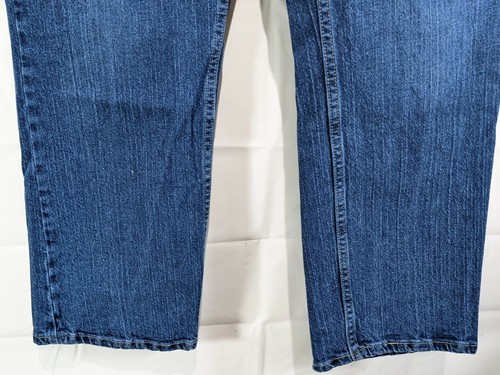 RIDERS by LEE Womens Dark Wash High Rise Relaxed Straight Leg Stretch Jean sz 16 - Picture 3 of 9