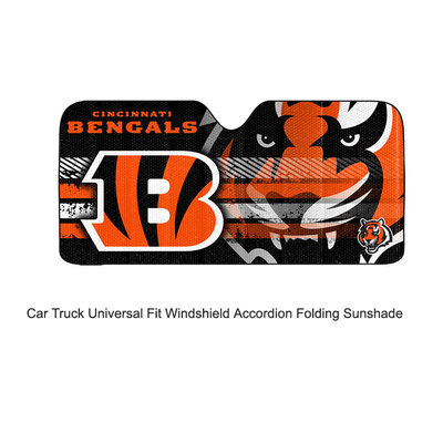 NFL Cincinnati Bengals Car Truck Front Windshield Accordion SunShade Large Size