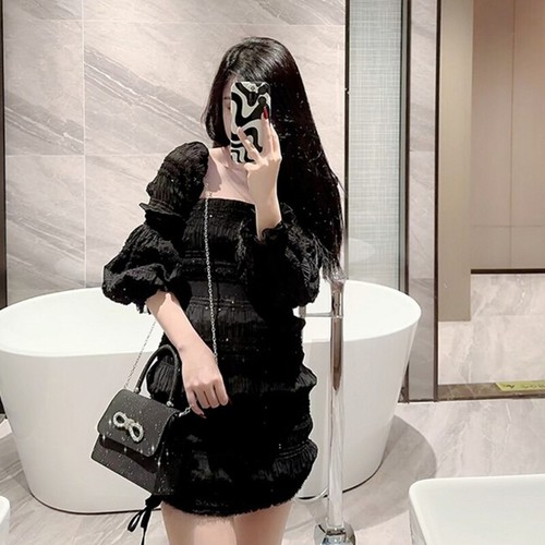 Evening Bag Lady Party Clutches Female Cocktail Prom Glitter Handbags with Chain - Picture 3 of 9