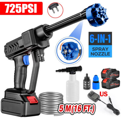 #ad #ad Cordless Portable Electric High Pressure Water Spray Gun Car Washer Cleaner Tool $87.17