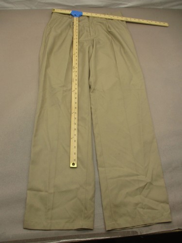NIKE DRI-FIT GOLF Size 32x36 Mens Beige Stretch Zip Fly Pockets Golf Pants 870 - Picture 2 of 9
