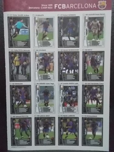 Panini WCCF Base Team Set Barcelona Messi Rookie - Picture 2 of 21