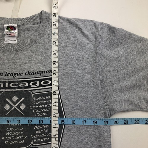 VTG Chicago White Sox 2005 World Series Champions T Shirt Mens S/M Grey - Picture 2 of 7
