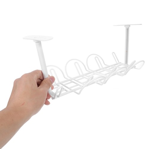 2 Sets Plug-in Rack Wire Management under Desk Table Cable Organizer - Afbeelding 5 van 12
