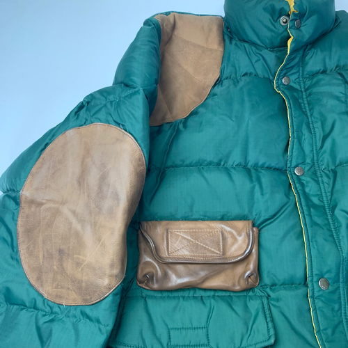 Mens Vintage TOGS UNLIMITED down Puffer Coat / Green / Oversized Large - Picture 3 of 6