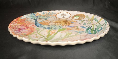 Outdoor Collections 11,5" Melamin Essteller Meerjungfrau Muschel Ozean 4er Set - Bild 4 von 5