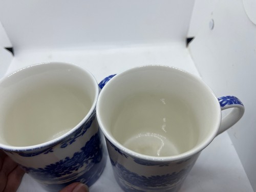 Paar Spode blau italienisch 12 Unzen Kaffee-/Teebecher EUC - Bild 9 von 15