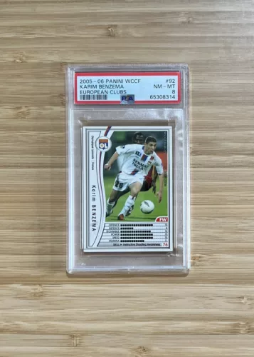 Karim Benzema True RC Rookie PSA 8 - NM Mint 2005-06 WCCF #92 before Panini Foot