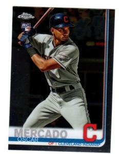 2019 Topps Chrome Update #40 Oscar Mercado RC ROOKIE CLEVELAND GUARDIANS
