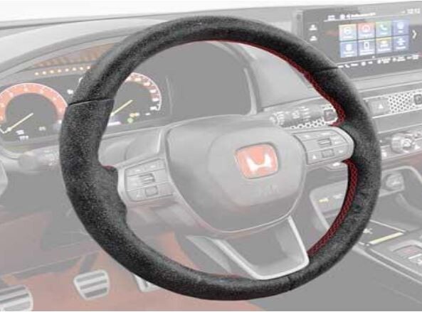 RINDO トランプ Genuine Honda 23-25 Civic Type-R Alcantara Steering Wheel