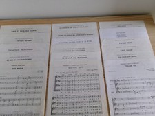 lot partitions chant, Ensemble Vocal Philippe Caillard , voir détail, TBE