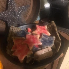 Primitive Bowl Fillers~ American Star Sugar Cookies, Fake Food