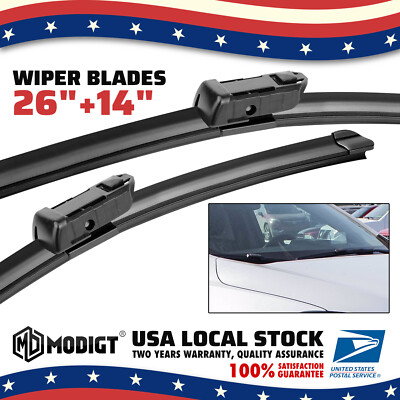 26'' 14'' Premium Front Windshield Wiper Blade All Season For CHEVROLET Trax 15-21