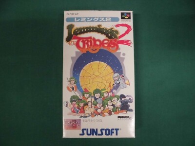 SNES -- Lemmings 2: The Tribes -- NEW! Super famicom. Japan game