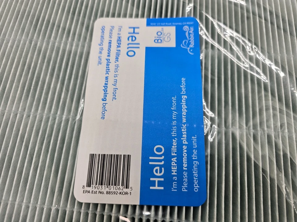 Filtro de repuesto purificador de aire HEPA RabbitAir 88592-KOR-1 se adapta a Coway 400/400S Foto 2 de 4