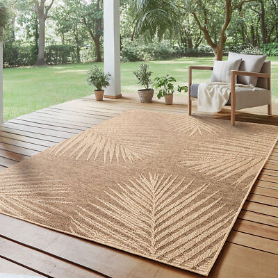 SIMPEX Outdoor Teppich Wetterfest Sisal, Küche, Terrasse, Garten und Balkon