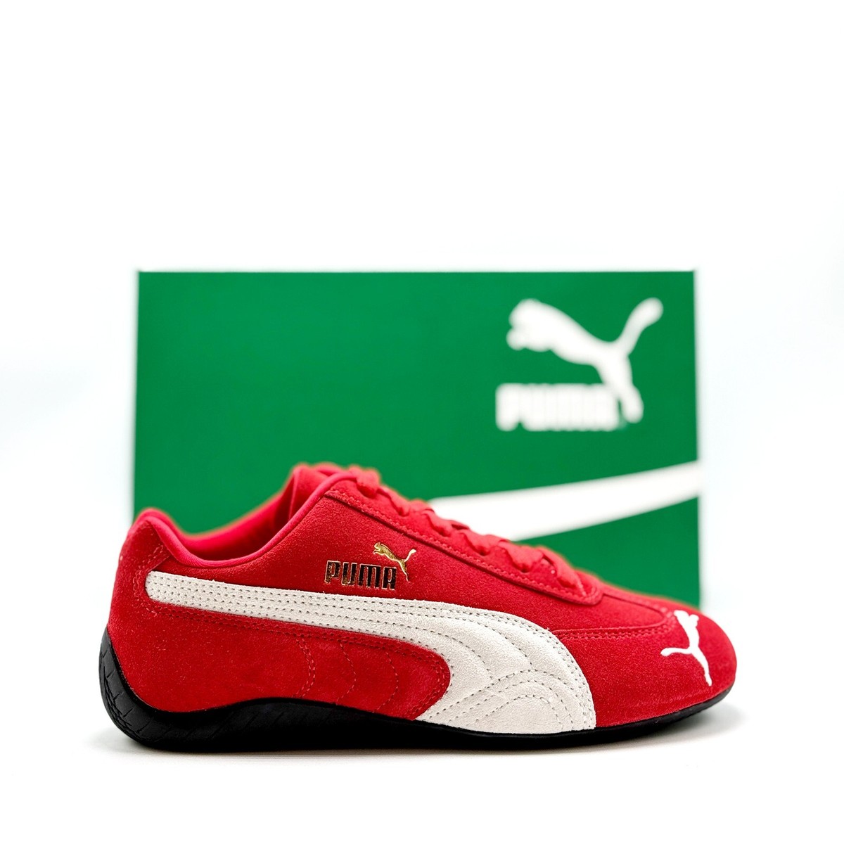 靴 Puma Speedcat OG All Time Red Puma White PUMA Speedcat OG Athletic Shoe - Big Kid - For All Time Red