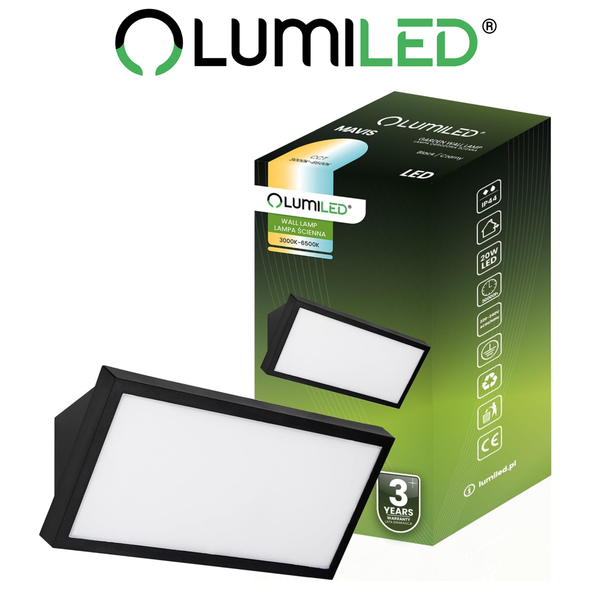 Lumiled Wandlampe Led Wandleuchte 20W Cct AußEn Garten Fassade Lampe IP44 230V-image