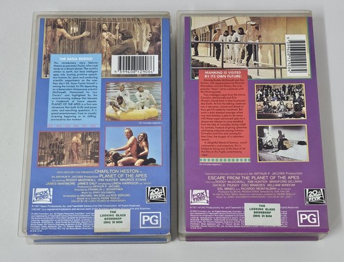 VHS x12 Planet Of The Apes Patch Adams Batman Grease Dante's Peak Running Wild - Picture 3 of 19