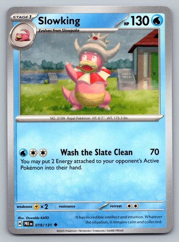 Pokemon TCG Prismatic Evolutions Slowking #19 - 第 1/2 張圖片