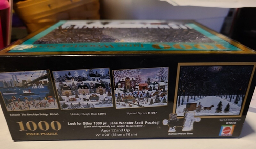 Vintage 1000 Pc Jigsaw Puzzle Jane Wooster Scott Age of Innocence Snow Mattel - Picture 5 of 7