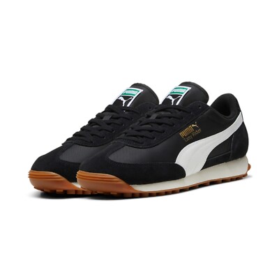 靴 PUMA Easy Rider VINTAGE FRAY ID Puma Easy Rider Vintage Puma Black Puma White 399028-10 Men's Size