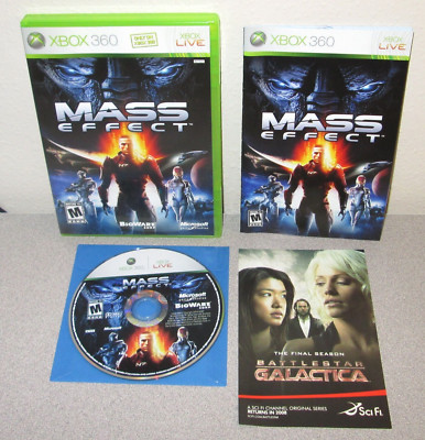 MASS EFFECT XBOX 360 Complete w/Manual Original Black Label BioWare Space RPG