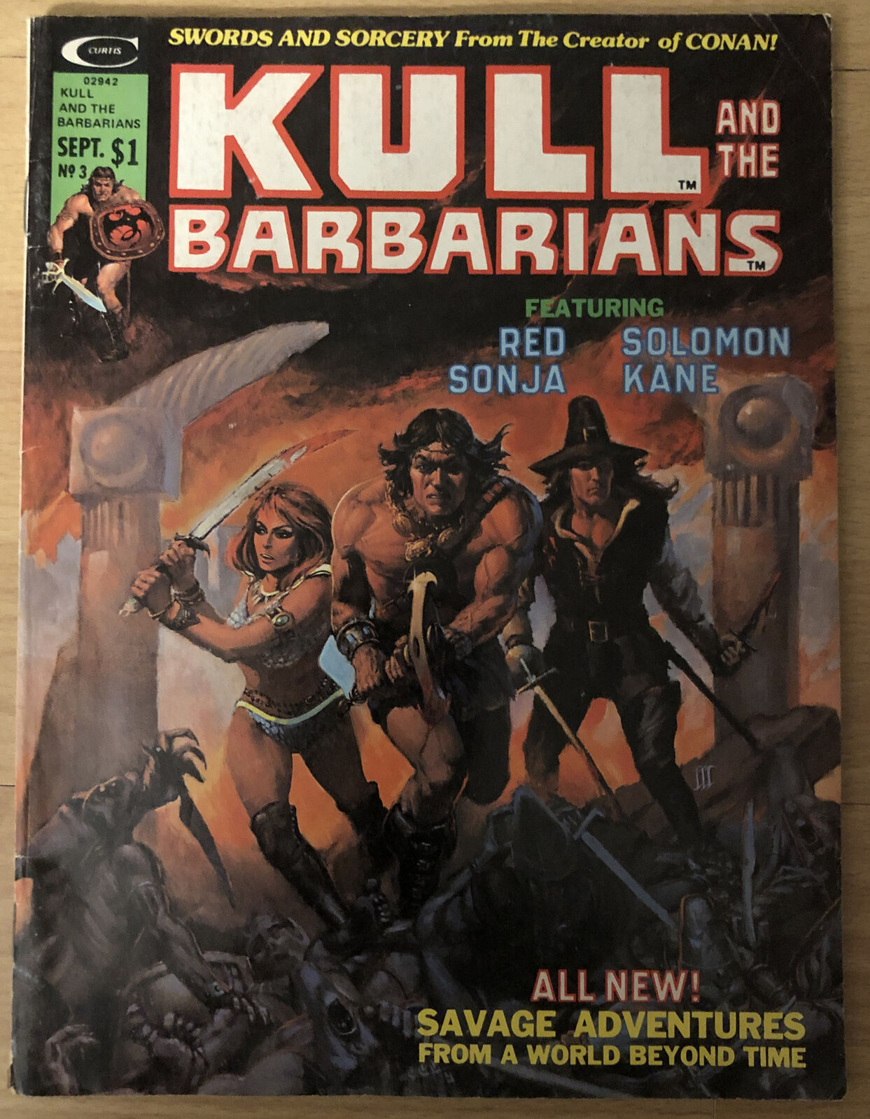 Kull & The Barbarians 3 Featuring Red Sonja Solomon Kane; Roy Thomas Doug Moench
