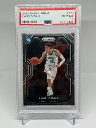 2020 PANINI PRIZM BASKETBALL LAMELO BALL ROOKIE CARD #278 PSA 10