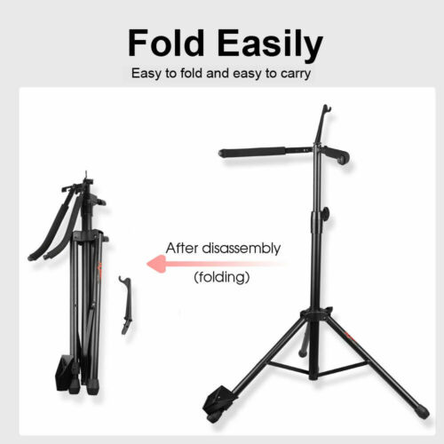 Foldable Tripod Cello Stand Violoncello Display with Bow Hook Holder Design US - Picture 2 of 7