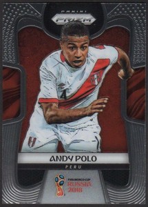 2018 Panini Prizm Copa del Mundo #294 Andy Polo Perú Fútbol Tarjeta